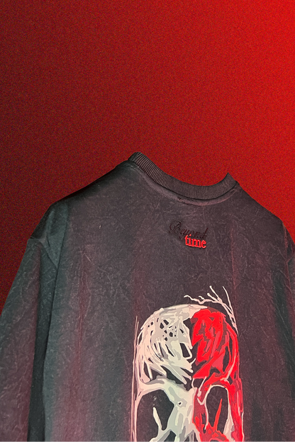 HALF BLOOD SKULL T-SHIRT